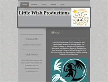 Tablet Screenshot of littlewishproductions.com